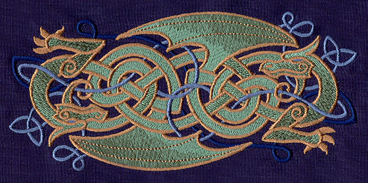 Celtic Majesty Dragons Border