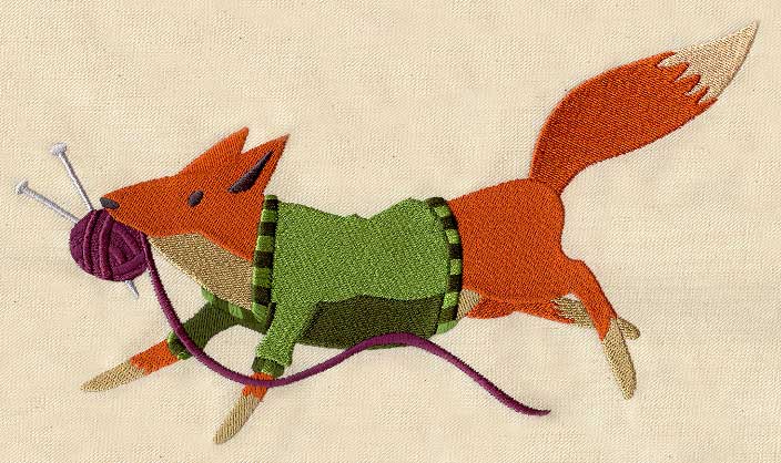 Knitting Fox