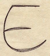 Handwriting Letter E - Uppercase