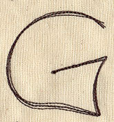Handwriting Letter G - Uppercase