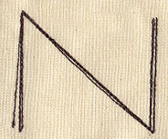 Handwriting Letter N - Uppercase