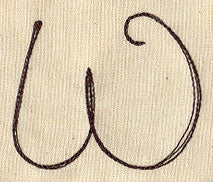 Handwriting Letter W - Uppercase