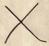 Handwriting Letter X - Uppercase