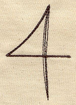 Handwriting Number 4