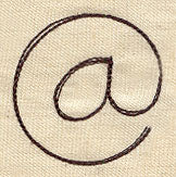 Handwriting Punctuation - At Sign