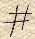 Handwriting Punctuation - Number Sign