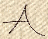 Handwriting Letter A - Uppercase