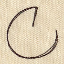Handwriting Letter C - Uppercase