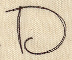 Handwriting Letter D - Uppercase