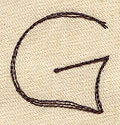 Handwriting Letter G - Uppercase