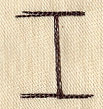 Handwriting Letter I - Uppercase
