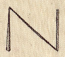Handwriting Letter N - Uppercase