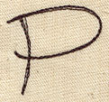 Handwriting Letter P - Uppercase