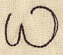Handwriting Letter W - Lowercase