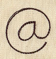 Handwriting Punctuation - At Sign