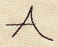 Handwriting Letter A - Uppercase