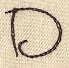 Handwriting Letter D - Uppercase