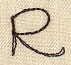 Handwriting Letter R - Uppercase