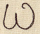 Handwriting Letter W - Uppercase