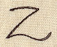 Handwriting Letter Z - Uppercase