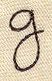 Handwriting Letter G - Lowercase