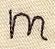 Handwriting Letter M - Lowercase