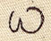 Handwriting Letter W - Lowercase
