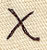 Handwriting Letter X - Lowercase