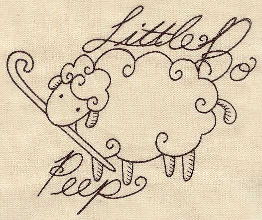 Nursery Rhymes - Little Bo Peep Sketch