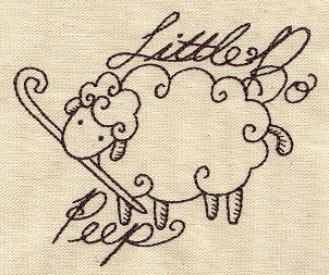 Nursery Rhymes - Little Bo Peep Sketch