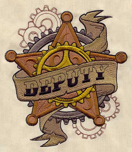 Western Steampunk - Deputy Badge