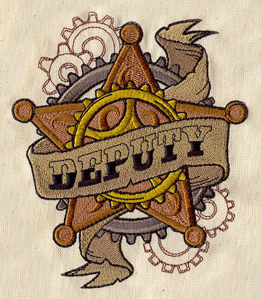 Western Steampunk - Deputy Badge