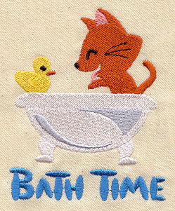 Bath Time Kitty