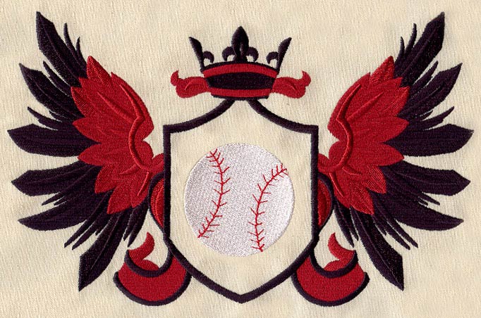 Sporty Baseball Crest