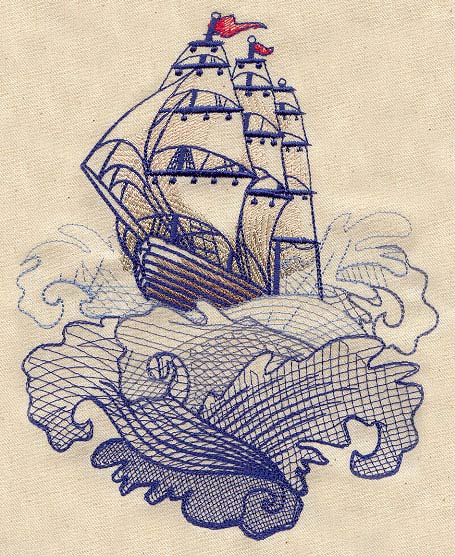 The Seven Seas - Ship Tattoo