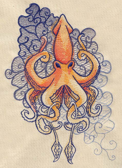 The Seven Seas - Squid Tattoo