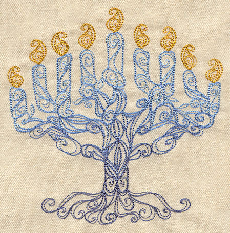 Delicate Menorah
