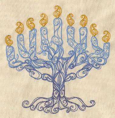 Delicate Menorah