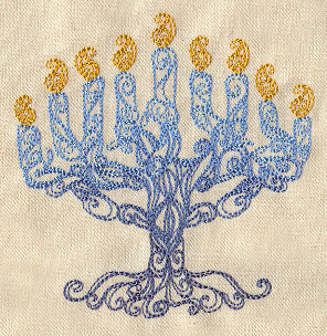 Delicate Menorah