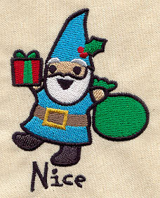 Too Cute Christmas Gnome - Nice