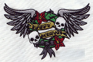 Tattoo Christmas - Happy Holidays Wreath