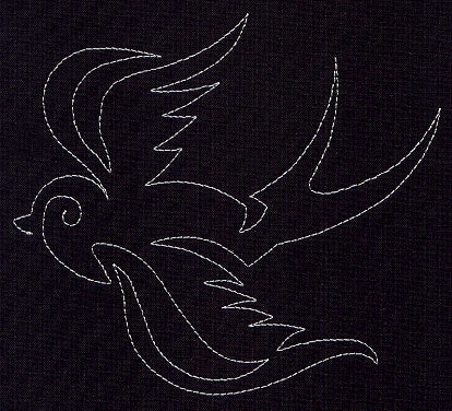 Quilting Swallow (Single Run)