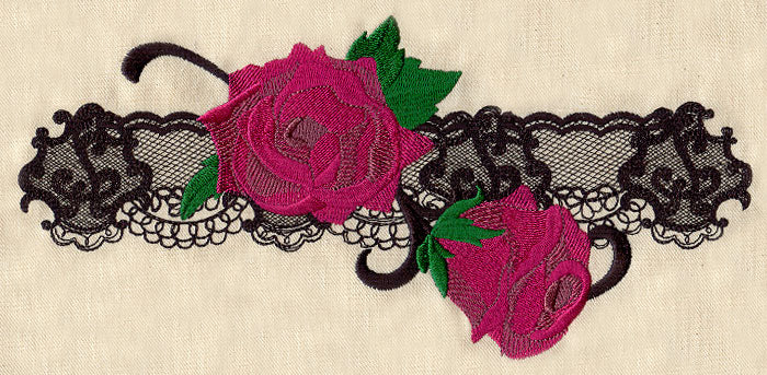 Roses and Lace Border