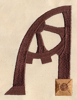 Steampunk Letter A - Uppercase