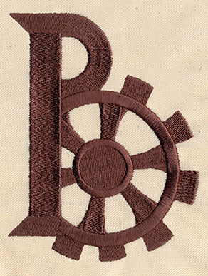 Steampunk Letter B - Uppercase