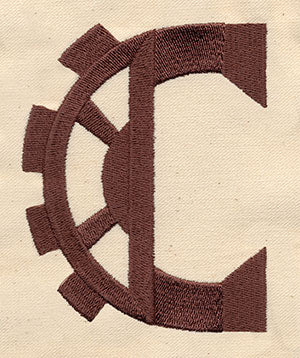 Steampunk Letter C - Uppercase