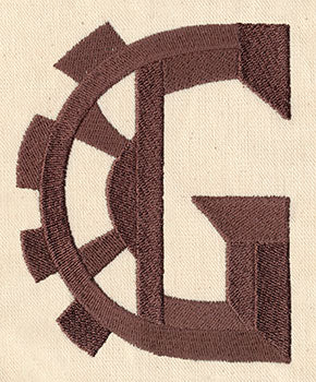 Steampunk Letter G - Uppercase