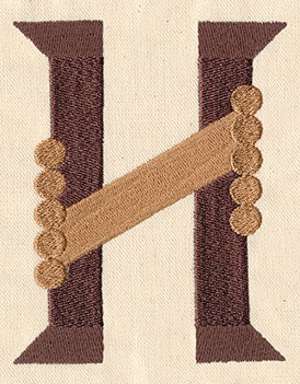 Steampunk Letter H - Uppercase