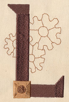 Steampunk Letter L - Uppercase