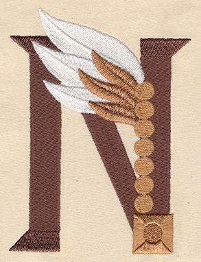 Steampunk Letter N - Uppercase